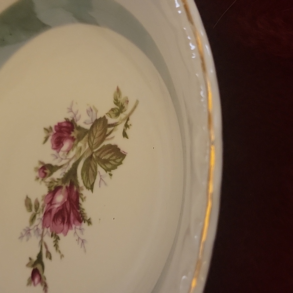 Vintage Westwood Bone China Elegant Lusterware‎ Floral Gold Rim Serving Bowl - Picture 4 of 6